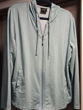 32 Degrees Light Blue Zip-Up Hoodie Jacket